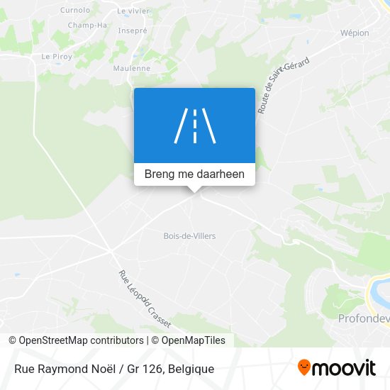 Rue Raymond Noël / Gr 126 kaart