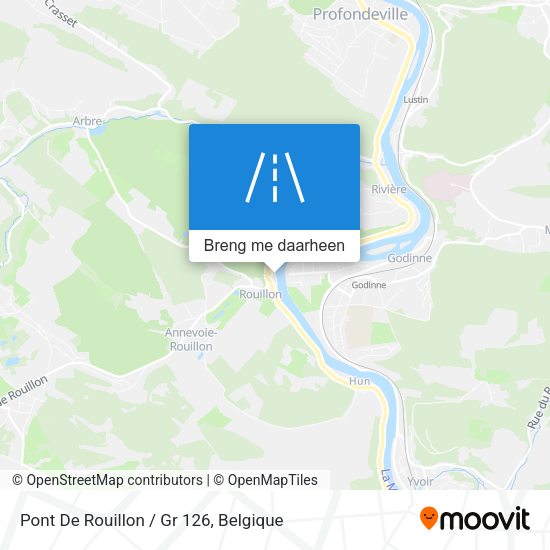 Pont De Rouillon / Gr 126 kaart