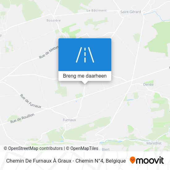 Chemin De Furnaux À Graux - Chemin N°4 kaart
