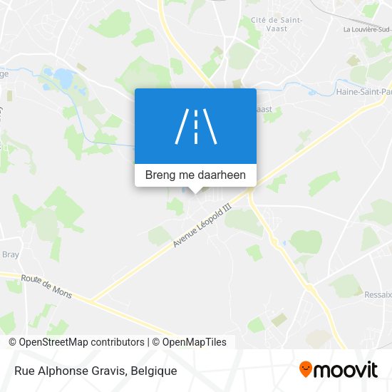 Rue Alphonse Gravis kaart