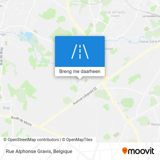 Rue Alphonse Gravis kaart