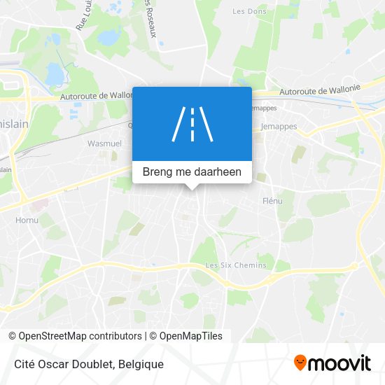 Cité Oscar Doublet kaart