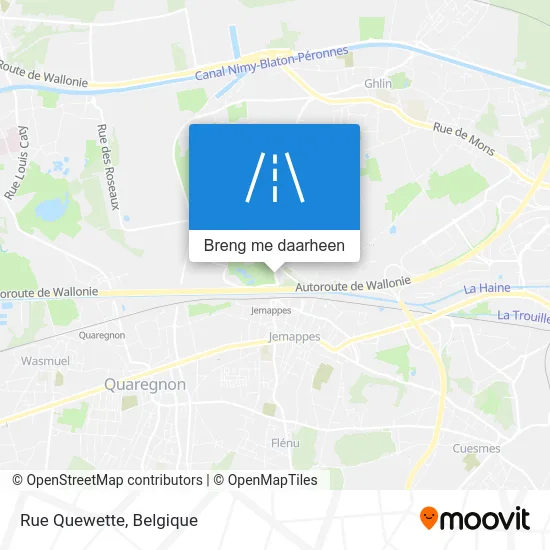 Rue Quewette kaart