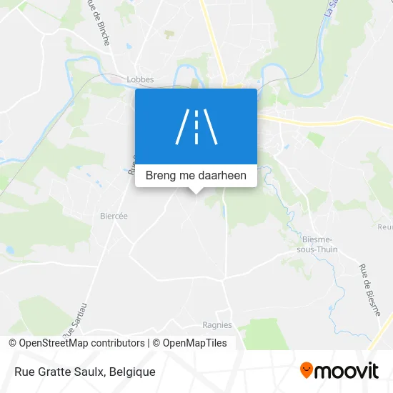 Rue Gratte Saulx kaart