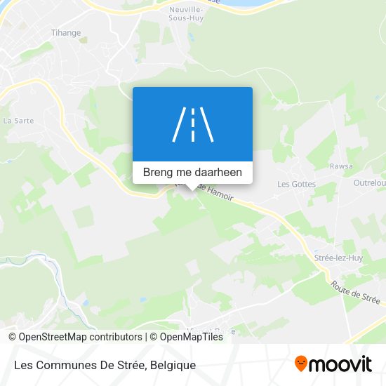 Les Communes De Strée kaart