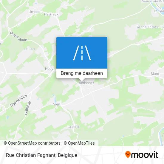 Rue Christian Fagnant kaart