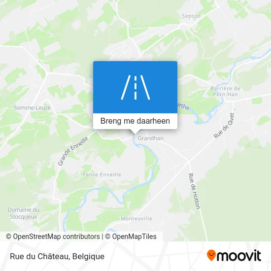 Rue du Château kaart