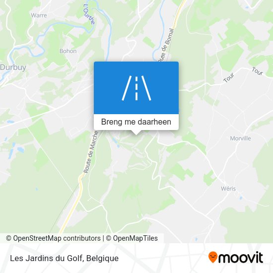 Les Jardins du Golf kaart