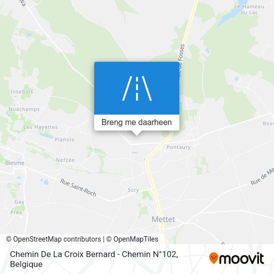 Chemin De La Croix Bernard - Chemin N°102 kaart