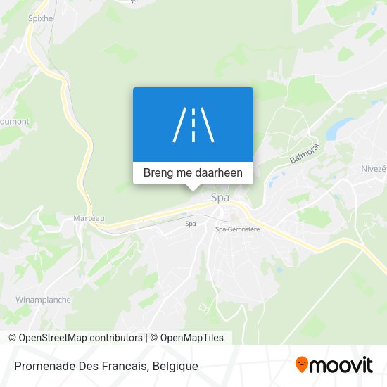 Promenade Des Francais kaart
