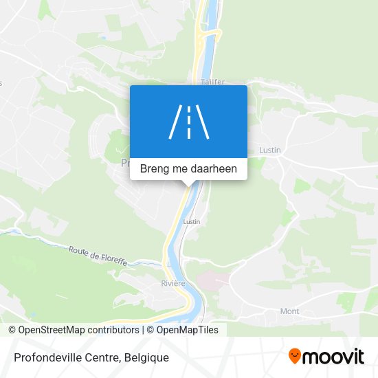 Profondeville Centre kaart