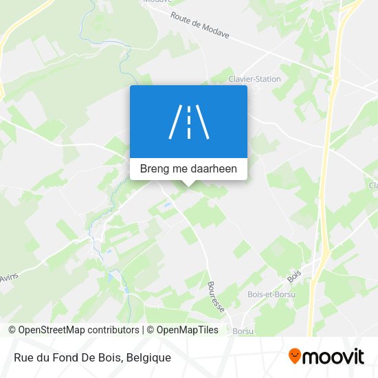 Rue du Fond De Bois kaart