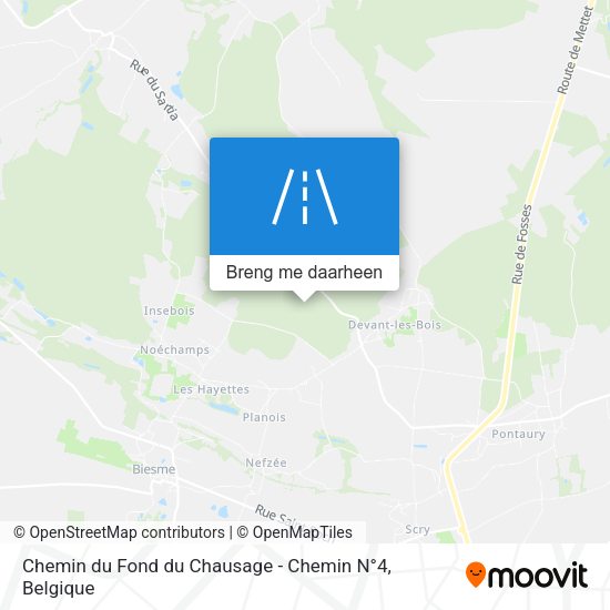 Chemin du Fond du Chausage - Chemin N°4 kaart