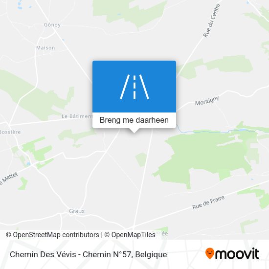 Chemin Des Vévis - Chemin N°57 kaart