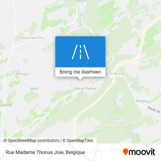 Rue Madame Thonus Joie kaart