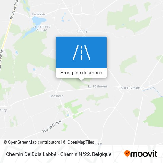 Chemin De Bois Labbé - Chemin N°22 kaart