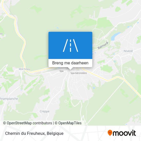 Chemin du Freuheux kaart