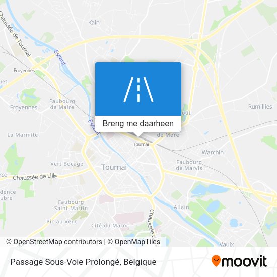 Passage Sous-Voie Prolongé kaart