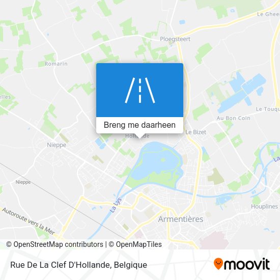 Rue De La Clef D'Hollande kaart