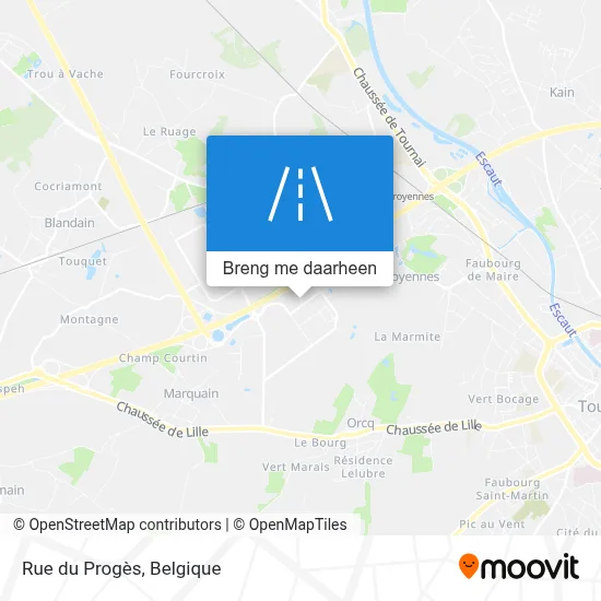 Rue du Progès kaart