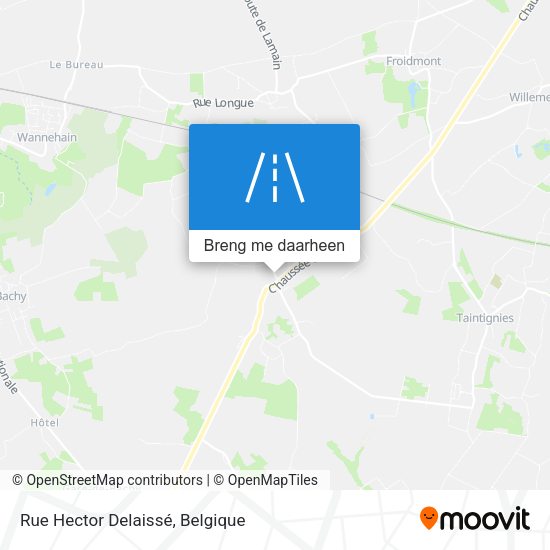 Rue Hector Delaissé kaart