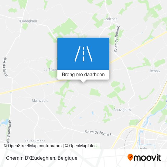 Chemin D'Œudeghien kaart