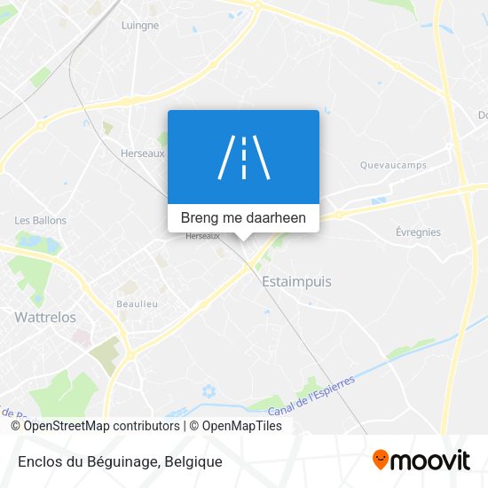 Enclos du Béguinage kaart