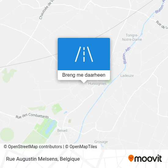 Rue Augustin Melsens kaart