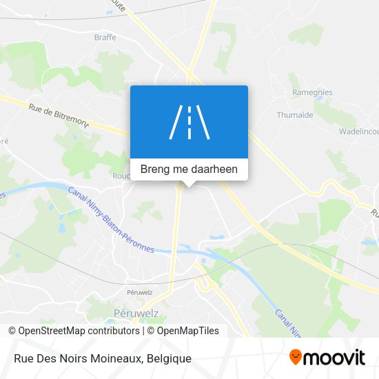 Rue Des Noirs Moineaux kaart