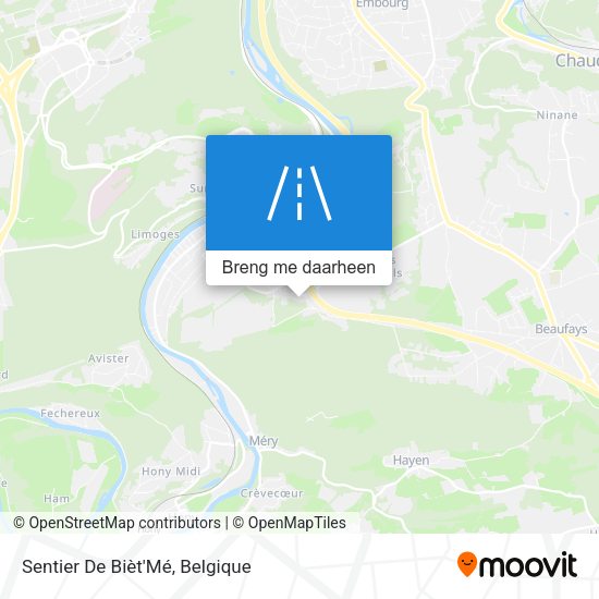 Sentier De Bièt'Mé kaart
