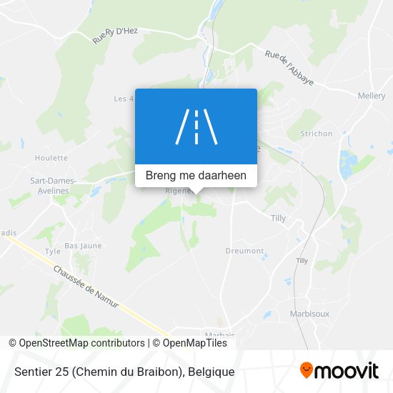 Sentier 25 (Chemin du Braibon) kaart