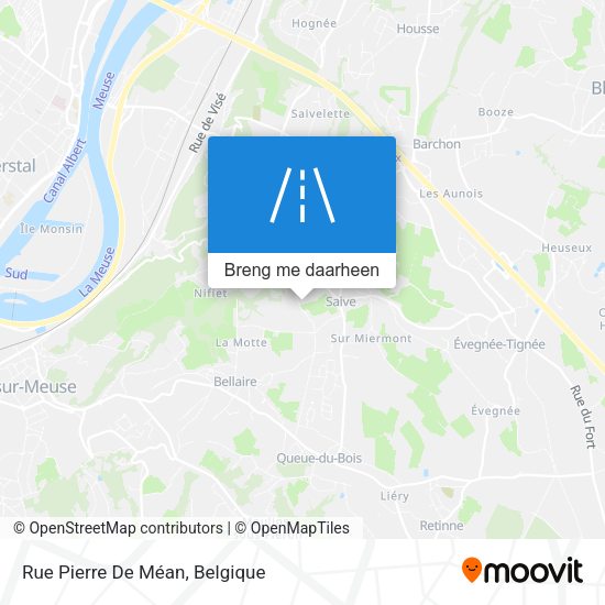 Rue Pierre De Méan kaart