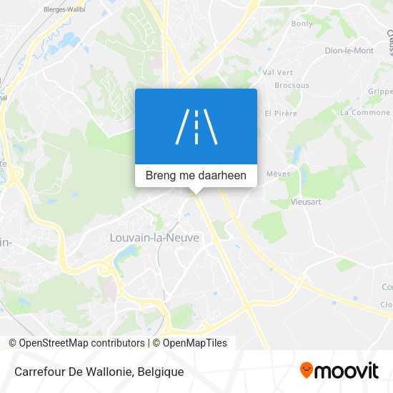 Carrefour De Wallonie kaart