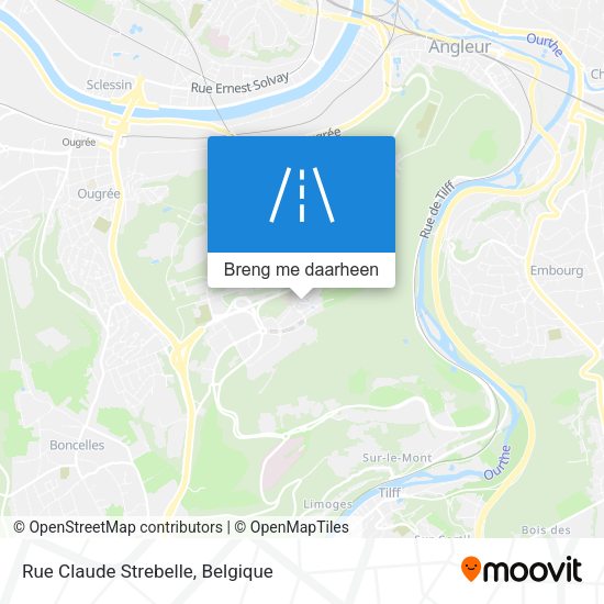 Rue Claude Strebelle kaart