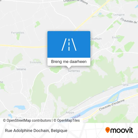 Rue Adolphine Dochain kaart
