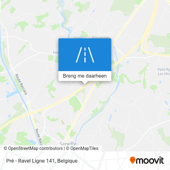 Pré - Ravel Ligne 141 kaart