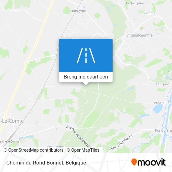 Chemin du Rond Bonnet kaart
