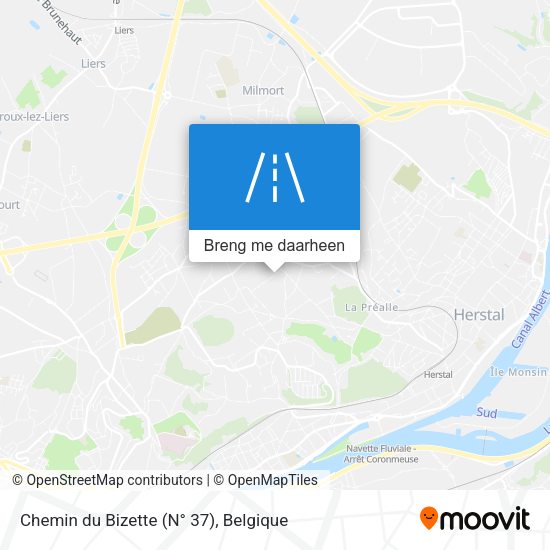 Chemin du Bizette (N° 37) kaart