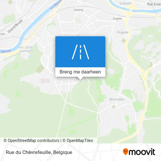 Rue du Chèvrefeuille kaart