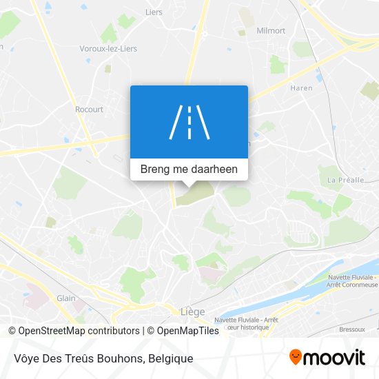 Vôye Des Treûs Bouhons kaart