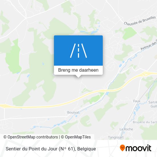 Sentier du Point du Jour (Nᵒ 61) kaart