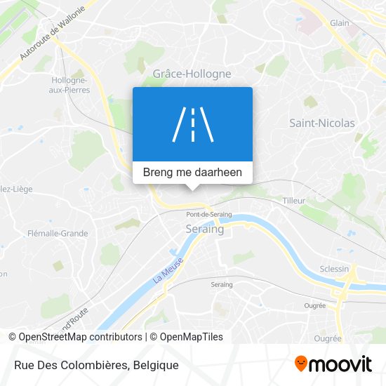 Rue Des Colombières kaart
