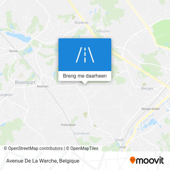 Avenue De La Warche kaart