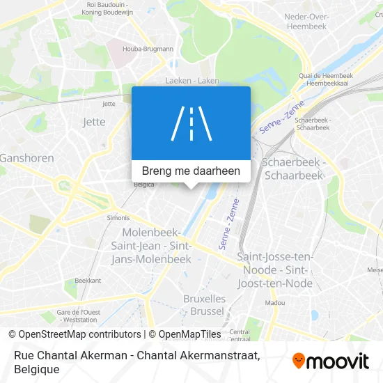 Rue Chantal Akerman - Chantal Akermanstraat kaart