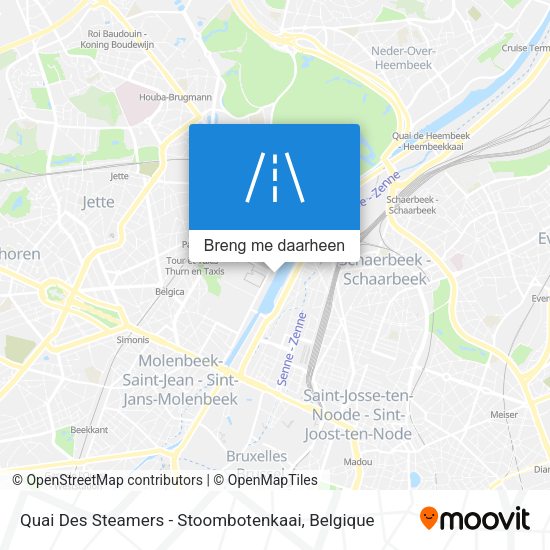 Quai Des Steamers - Stoombotenkaai kaart