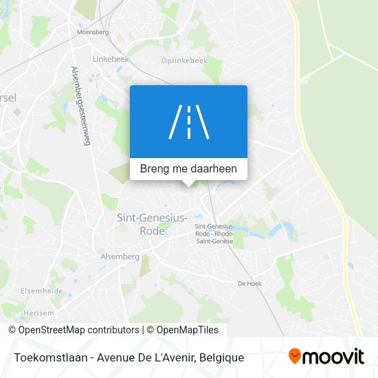Toekomstlaan - Avenue De L'Avenir kaart