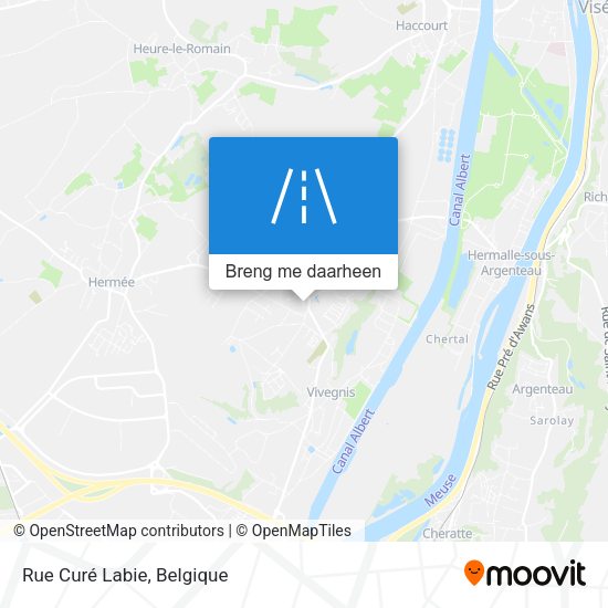 Rue Curé Labie kaart