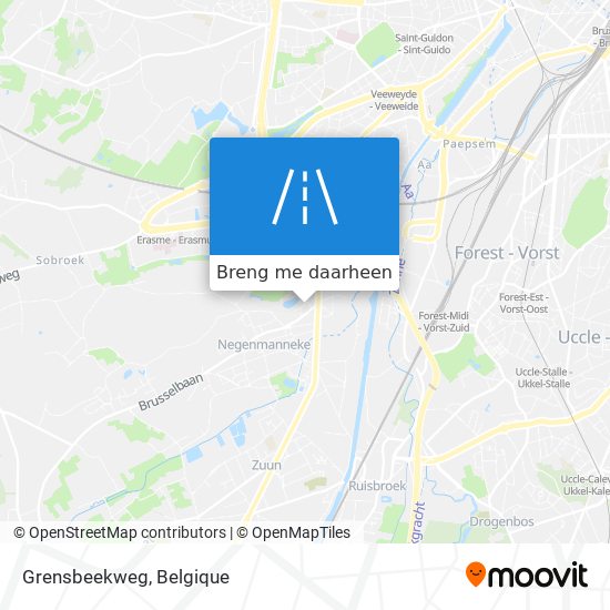 Grensbeekweg kaart