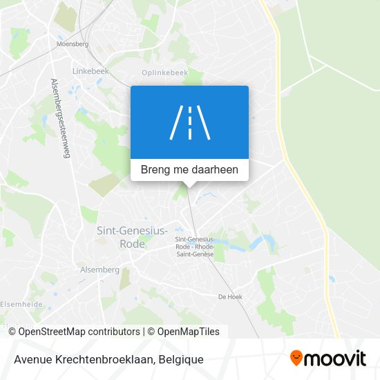Avenue Krechtenbroeklaan kaart