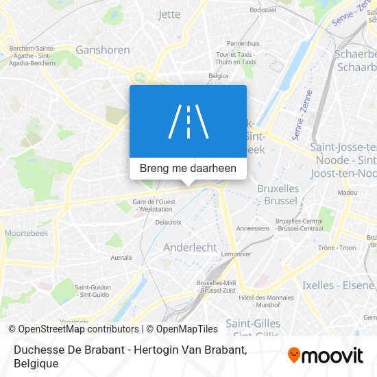 Duchesse De Brabant - Hertogin Van Brabant kaart